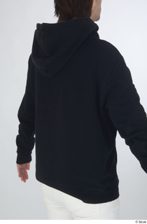 Chadwick black hoodie casual dressed upper body 0006.jpg